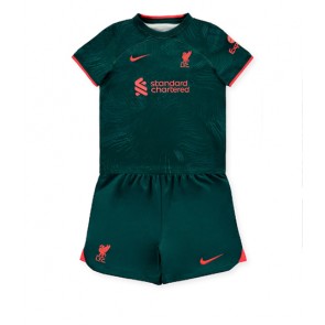 Liverpool kläder Barn 2022-23 Tredje Tröja Kortärmad (+ korta byxor)